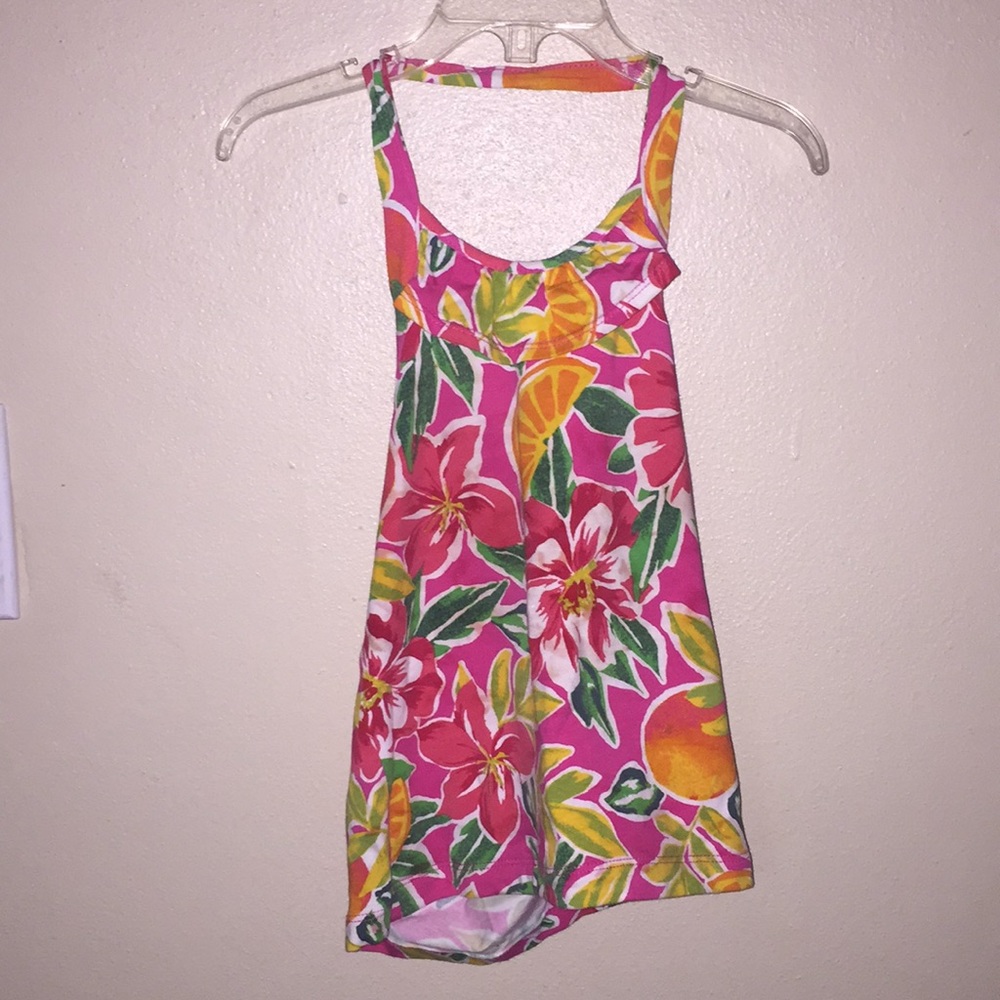 Girls floral tank top